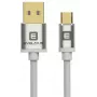 Evelatus cable de datos universal Micro USB EDC02 conectores bañados en oro por ambos lados blanco