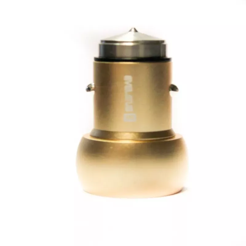 Evelatus ECC01 GOLD cargador de coche 2 puertos USB 3,1A con herramienta de escape de acero inoxidable oro