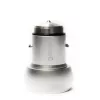 Evelatus Cargador Universal para Coche ECC01 2USB Puerto 3.1A con Herramienta de Escape de Acero Inoxidable Plata