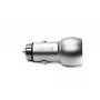 Evelatus Cargador Universal para Coche ECC01 2USB Puerto 3.1A con Herramienta de Escape de Acero Inoxidable Plata
