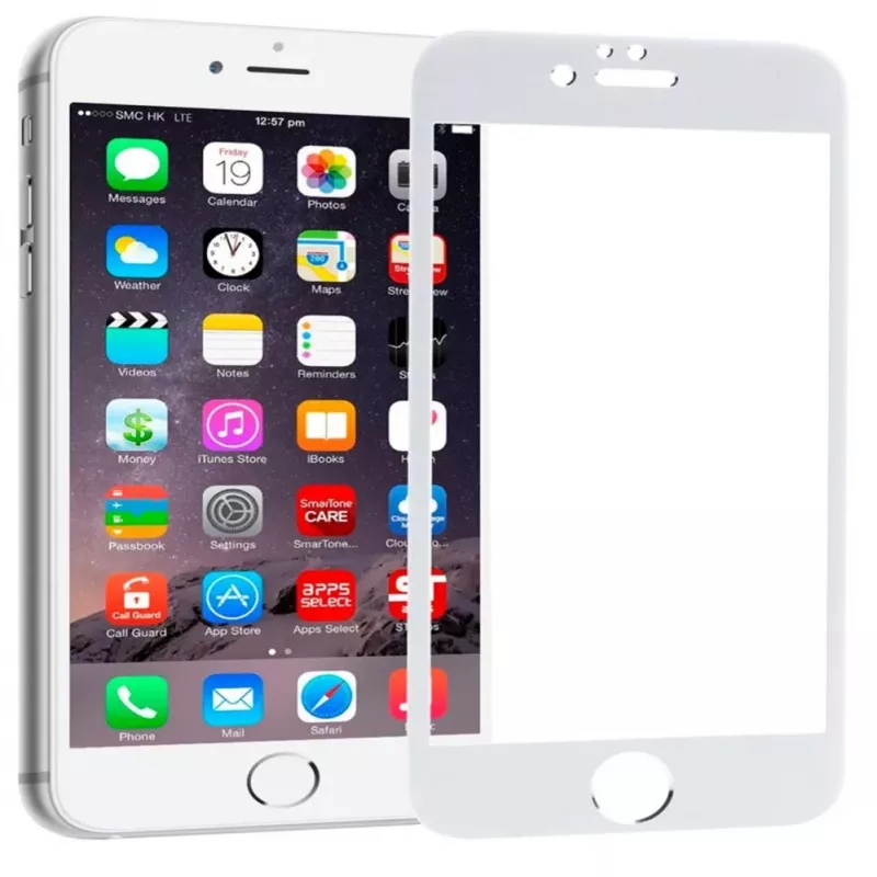 EVELATUS Apple iPhone 6/6s 2.5D Full Cover Japan Glue Glass Anti-Static Blanco