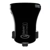 Evelatus cargador de coche rápido QCC02 negro