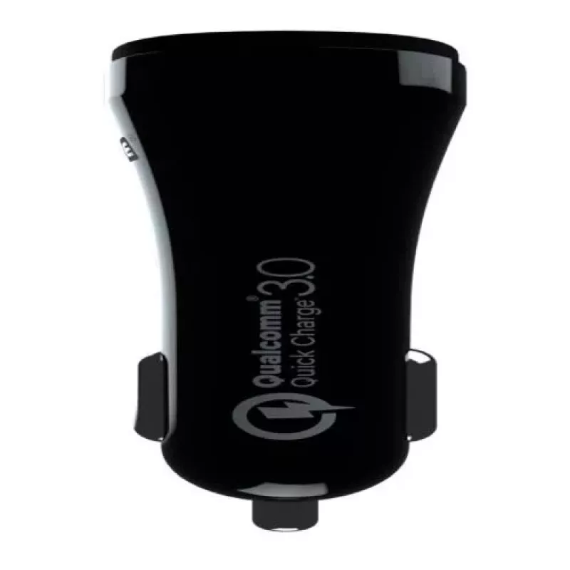Evelatus cargador de coche rápido QCC02 negro
