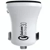 Evelatus cargador de coche rápido QCC02 blanco