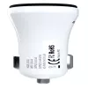 Evelatus cargador de coche rápido QCC02 blanco