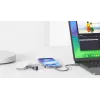 Evelatus cable de silicona USB C a USB C 0,2m gris