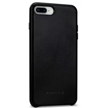 Evelatus Apple Funda de Piel Prestige para Apple iPhone 7 / 8 Plus Negro
