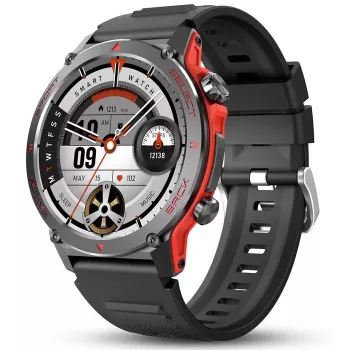 iWear Z136 Zinc Sport BT Call Smart Watch Pantalla AMOLED de 1,43 Pulgadas Monitor de Frecuencia Cardíaca y Oxígeno Negro