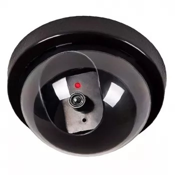 iWear SC1 Cámara de Seguridad Exterior Simulada CCTV Falsa con Luz Roja Intermitente 2 Pilas AA