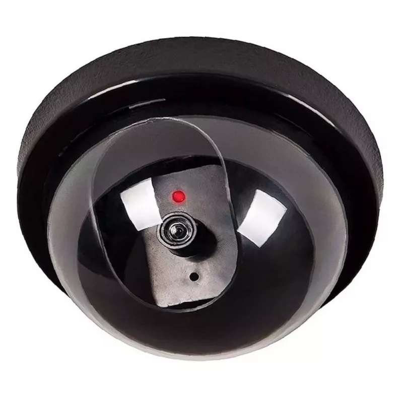 iWear SC1 Cámara de Seguridad Exterior Simulada CCTV Falsa con Luz Roja Intermitente 2 Pilas AA