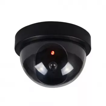 iWear SC1 Cámara de Seguridad Exterior Simulada CCTV Falsa con Luz Roja Intermitente 2 Pilas AA