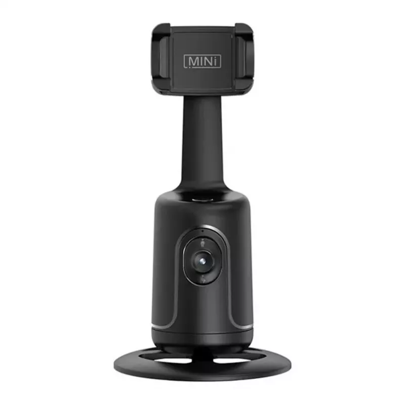 iWear P01 Trípode Selfie-Stick con Seguimiento Automático de Rostro 360° y Soporte para Smartphone Negro