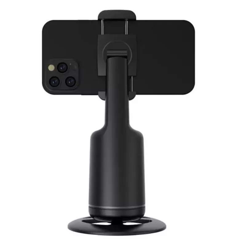 iWear P01 Trípode Selfie-Stick con Seguimiento Automático de Rostro 360° y Soporte para Smartphone Negro