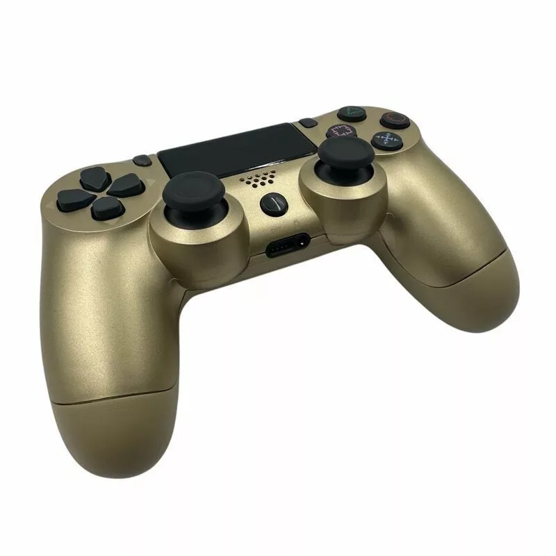 GameBox P4 Mando Inalámbrico Bluetooth con Vibración para PlayStation 4 / PC / TV / TV Box Oro
