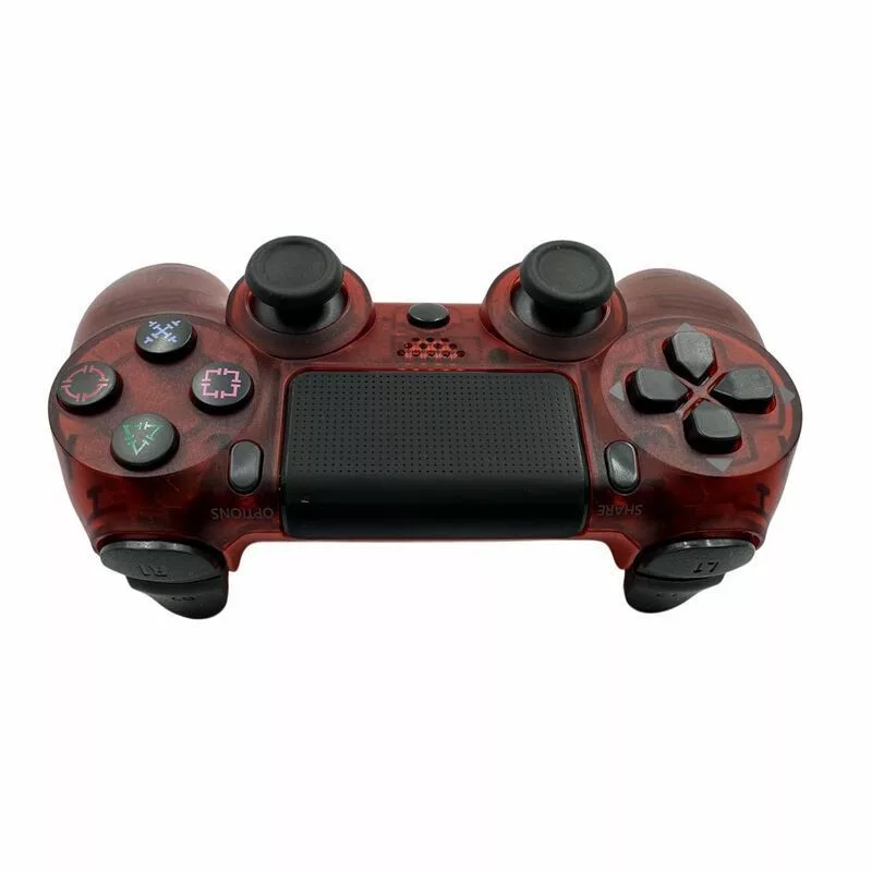 GameBox P4 Mando Inalámbrico Bluetooth con Vibración para PlayStation 4 / PC / TV / TV Box Transparente