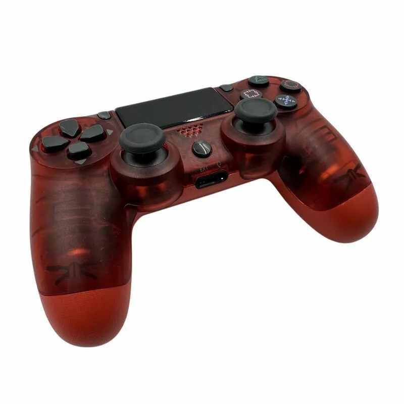 GameBox P4 Mando Inalámbrico Bluetooth con Vibración para PlayStation 4 / PC / TV / TV Box Transparente