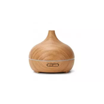 IVY D1 Difusor de Aroma 3 en 1 - Humidificador - Lámpara de Ambiente Nocturna 10W 17cm / 500ml Madera Clara