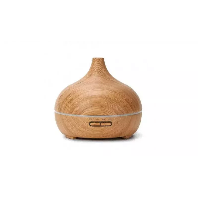 IVY D1 Difusor de Aroma 3 en 1 - Humidificador - Lámpara de Ambiente Nocturna 10W 17cm / 500ml Madera Clara