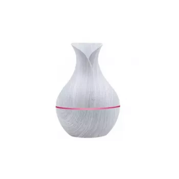 IVY D2 Difusor de Aroma 3 en 1 - Humidificador - Lámpara de Ambiente Nocturna USB 1,5W 11cm / 300ml Madera Piedra