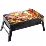 iLike Grillpapa Super Compact Foldable barbacoa de carbón 36x29x6,8 cm para picnic y camping