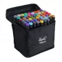 Set super de rotuladores de colores iLike Toy con 48 rotuladores y bolsa de almacenamiento con cremallera