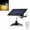 Elight decoración de jardín solar IP65 lámpara colgante LED Solo (14,8x6,4 cm) con sensor crepuscular y mando a distancia