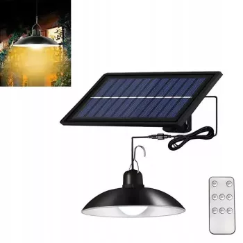 Lámpara colgante solar LED Elight Garden Decor IP65 Solo (14,8x6,4cm) con sensor crepuscular y mando a distancia