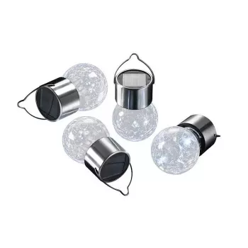 Farol colgante solar LED Elight Garden Decor IP65 estilo bombilla Solo (9x6cm) con sensor crepuscular