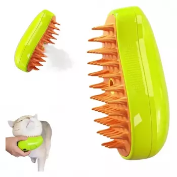 Cepillo de baño eléctrico para mascotas iLike Pet 3en1 - Despeluzado + limpieza + masaje con pulverizador one-click (6,6x12 cm)
