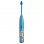 Cepillo de dientes eléctrico sónico infantil Kiddyz T1 para niños de 3-12 años, recargable por USB, 2 cabezales, azul