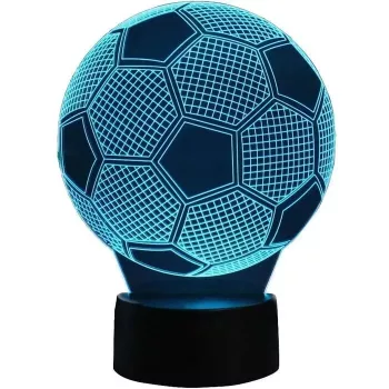 Lámpara nocturna LED 3D ilusión Elight ILU con corazón osito de peluche luz cálida (10x17cm) alimentación USB