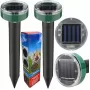 Repelente ultrasónico solar de topos y roedores iLike Gardenera 22,5x6,3 cm set de 2 uds. para jardín y césped