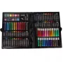 Set de arte de 168 piezas iLike para dibujar y pintar con rotuladores, lápices de colores, acuarelas, maletín de almacenamiento