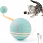 Juguete interactivo para mascotas iLike iBL Rollball 4,3 cm con movimiento automático / LED nocturno recargable por USB-C