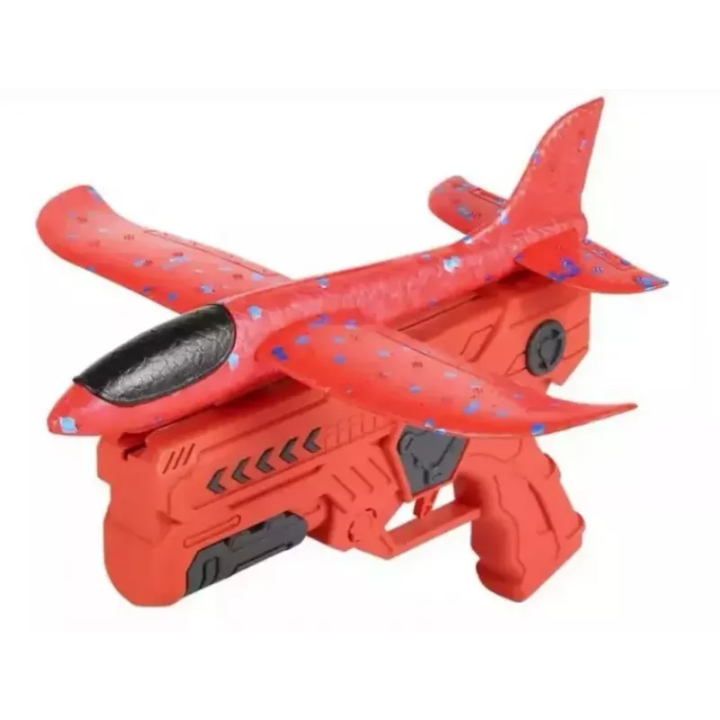 Lanzador de avión de poliestireno Kiddyz con planeador, juguete ligero y duradero