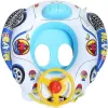 IVY flotador asiento hinchable para bebé 62×44×25 cm diseño de coche con volante boya de agua para niños pequeños multicolor