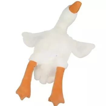 Peluche de ganso Kiddyz 50cm almohada suave de animal en pose plana, juguete decorativo bonito