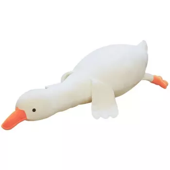 Peluche de ganso Kiddyz 50cm almohada suave de animal en pose plana, juguete decorativo bonito