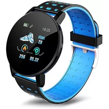 iWear Smart Band 119s Plus pulsera de actividad con monitor de frecuencia cardíaca y sueño Negro Blanco
