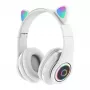 Bemi B39 auriculares inalámbricos Bluetooth para niños con radio FM, MP3, MicroSD y llamadas - Blanco