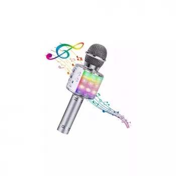 BEMI M85 micrófono de karaoke con altavoz para niños y adultos, efectos de voz, grabación, Micro SD, USB, Bluetooth