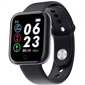 iLike M7 reloj inteligente Smart & Fit con pantalla táctil completa de 1,3 pulgadas IPS, frecuencia cardíaca, presión arterial, redes sociales Negro
