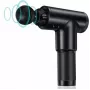 iLike GG Pistola de masaje muscular fascial portátil con vibración variable de 6 niveles + 3 accesorios negro