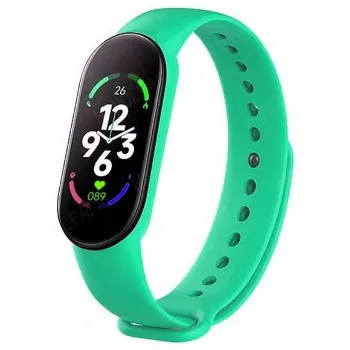 iWear SM7 Pulsera inteligente 0.96'' TFT - Monitor de actividad IP67 con frecuencia cardíaca y presión arterial / redes sociales / sueño verde