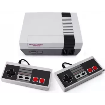 GameBox R6 Consola de videojuegos retro 8 bits TV AV RCA analógica con dos mandos y 620 juegos integrados