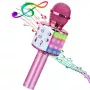 Bemi M85 Micrófono de karaoke con altavoces y grabación para niños y adultos, Micro SD, USB, Bluetooth