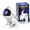 Elight G6 Space Dog proyector de pared y techo con efecto Nebula con altavoz, aplicación Bluetooth y mando a distancia, blanco