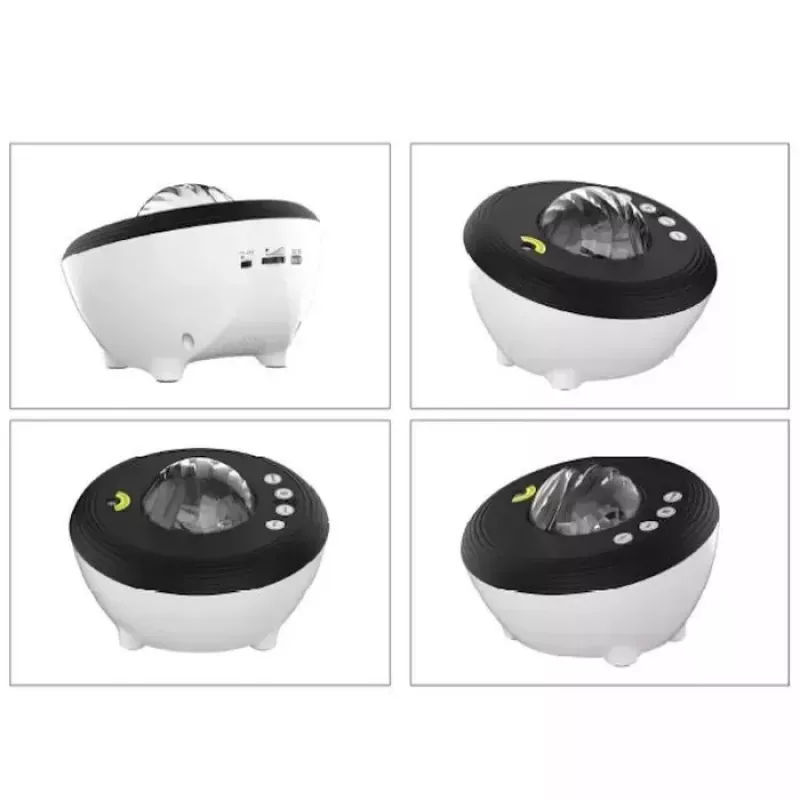 Elight J1 Proyector aurora con sonidos ambientales y altavoz Bluetooth, control por app Smart Wi-Fi Bluetooth, blanco