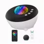 Elight J1 Proyector aurora con sonidos ambientales y altavoz Bluetooth, control por app Smart Wi-Fi Bluetooth, blanco