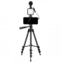 Elight M5 Kit de vídeo y foto para smartphone Vlog con luz LED, micrófono, trípode 1,3 m, mando a distancia